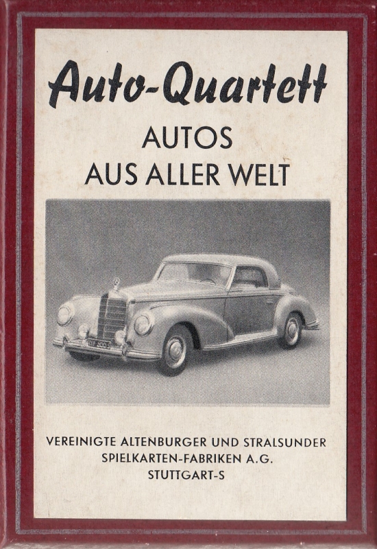 Autos aus aller Welt, 1952, Auto-Quartett