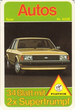 Piatnik Super Trumpf 4228 1978, Autos